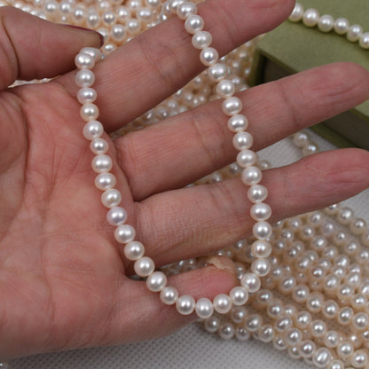 1196 Natural freshwater pearl loose beads 5-6mm pearl work in progress DIY jewelry necklace material