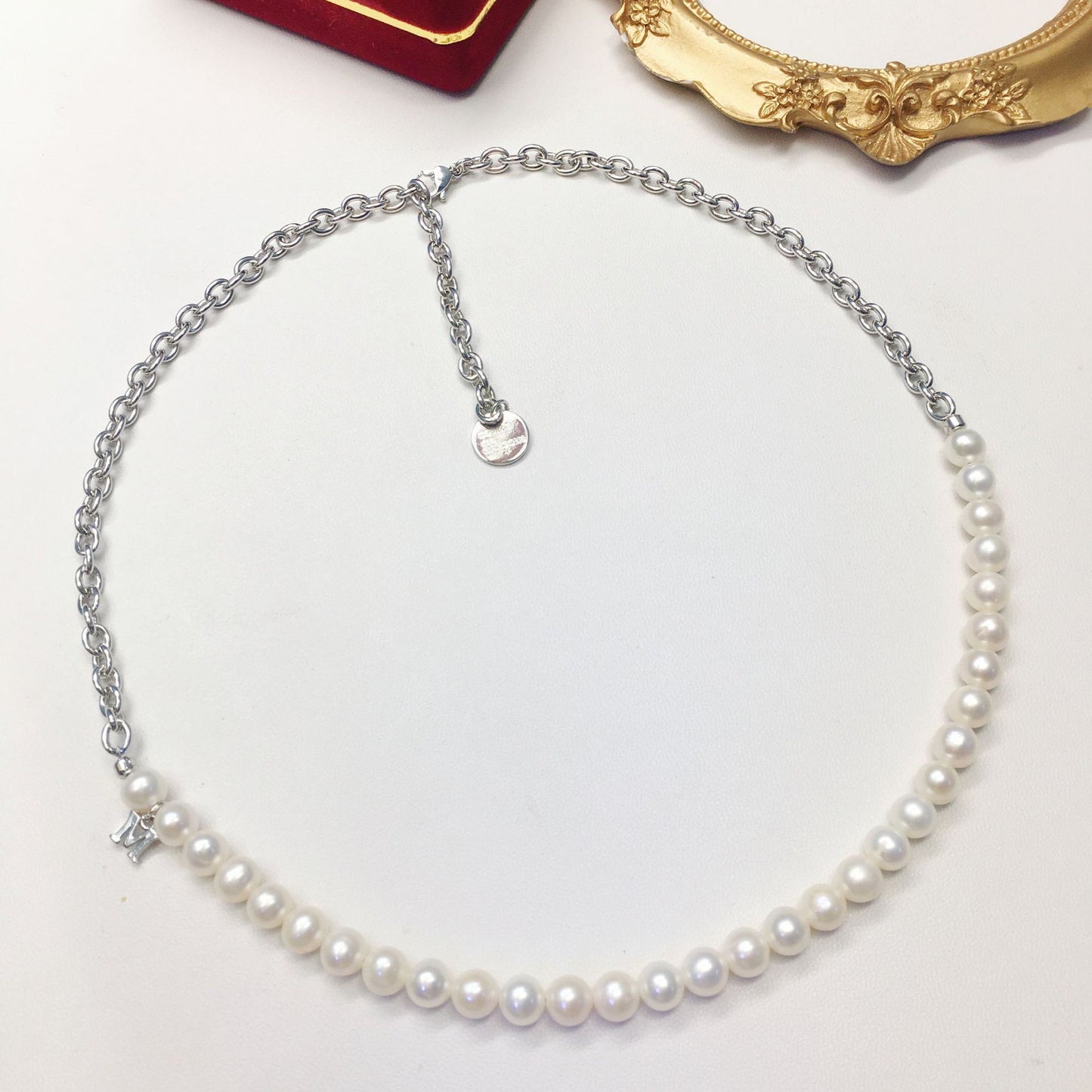 splicing  freshwater pearl necklace
