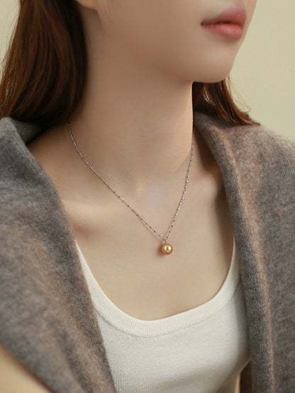 Zhengyuan Single Pearl Pendant Necklace Ladies Exquisite S925 Sterling Silver