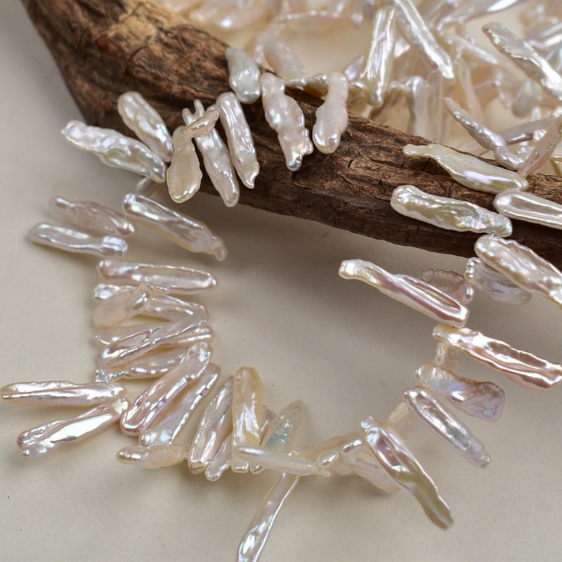 1086 5-20Mm Strong Light Petal Beads Seedless Natural Freshwater Panax notoginseng Pipa Pearl Baroque Bare Beads Beads