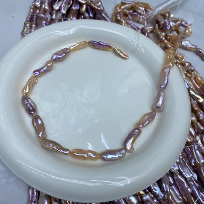 1087 Baroque special-shaped pipa pearl 7-8mm jewelry accessories