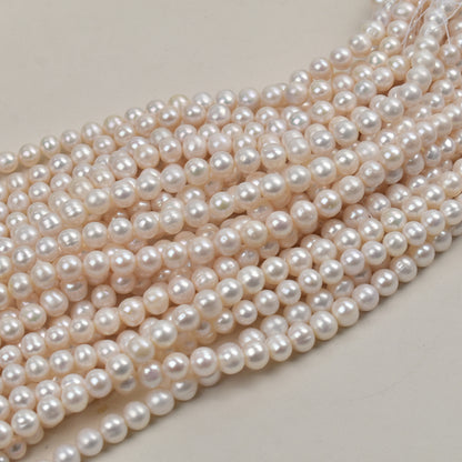 1149 wholesale 7-8-9 -10mm natural freshwater pearl seedless micro-flawed near round pearl DIY work in progress