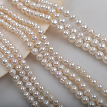 1159 natural freshwater pearl thread round pearl DIY jewelry material accessories wholesale