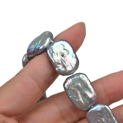 1078 Baroque cube shaped pearl natural freshwater pearl