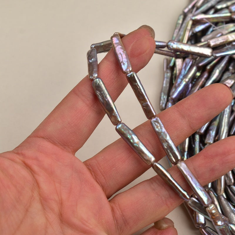 1108 Baroque special-shaped gray natural freshwater pearl manual DIY accessories