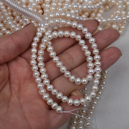 1196 Natural freshwater pearl loose beads 5-6mm pearl work in progress DIY jewelry necklace material