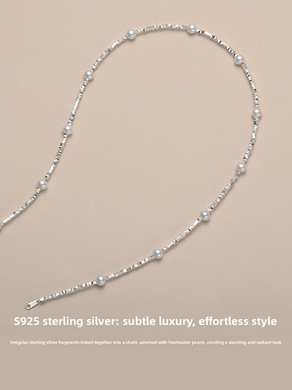 Baby Pearl Necklace Gypsy Lady Natural Freshwater Round Strong Light