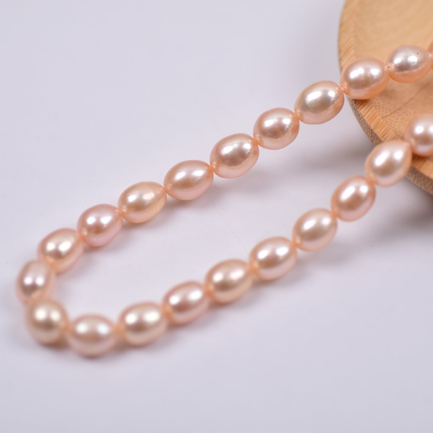 1019 Natural Freshwater Pearl Loose Beads 7-8mm Rice BeadsWholesale