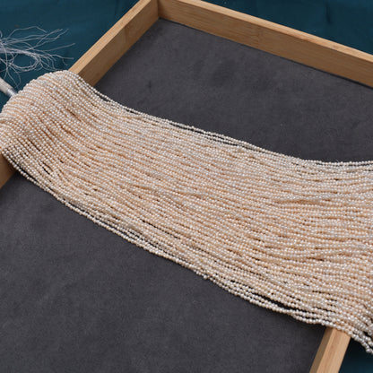 1169 1.8-2 mm Small Pearl Natural Freshwater Real Pearl Loose Bead work in progress