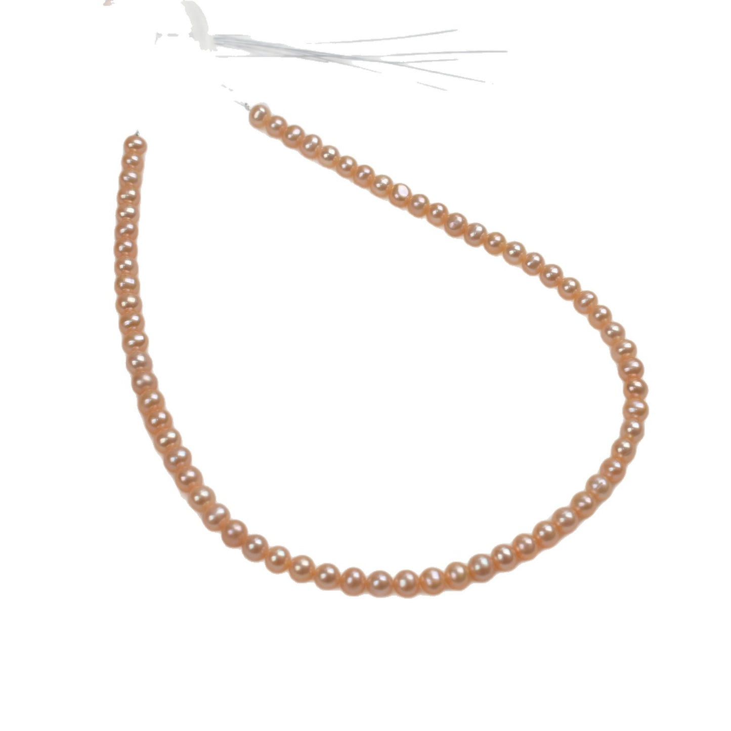 1141 6-7Mm seedless near-round strong light pearl natural freshwater pearl DIY handmade jewelry