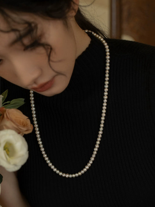 Pearl Necklace Young Fashion Design Female Long Necklace Accessories