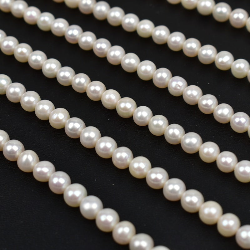 1152 6-7Mm seedless near round pearl natural freshwater pearl DIY handmade jewelry