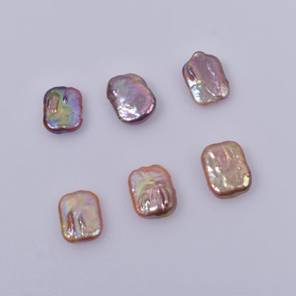 巴洛克异形方块珠散珠颗粒天然淡水无孔珍珠diy耳环吊坠饰品配件