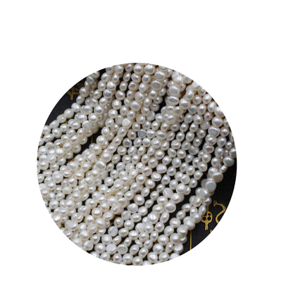 1321 small beads 3/4/5 mm natural freshwater pearl necklace work in progress wholesale