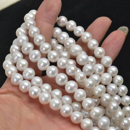 1143 8-9Mm Edison Round Bar Natural Freshwater Baroque Pearl DIY Jewelry Accessories Material