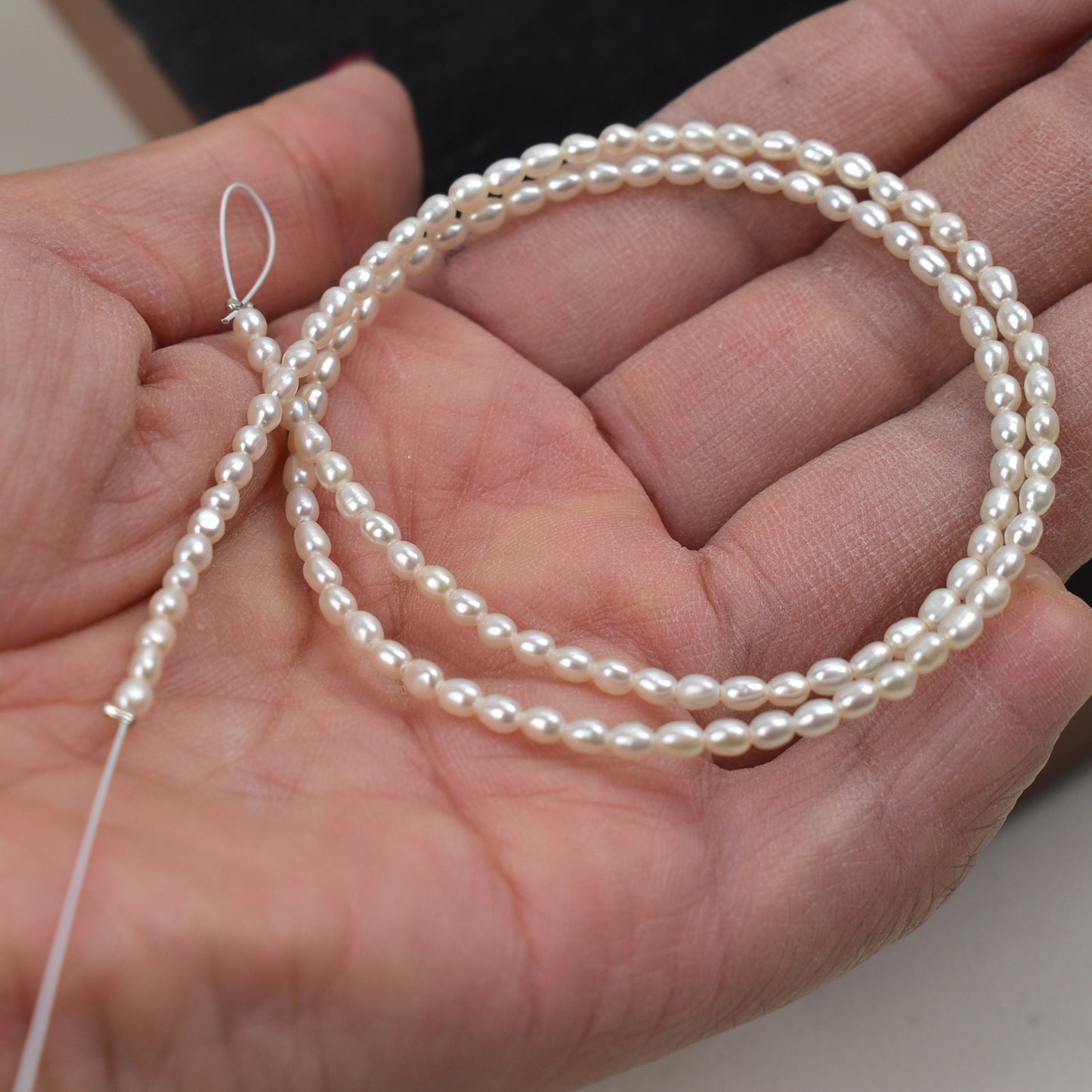 1035 2.5mm Mini Natural Freshwater Pearl  DIY Loose Bead Jewelry Accessories