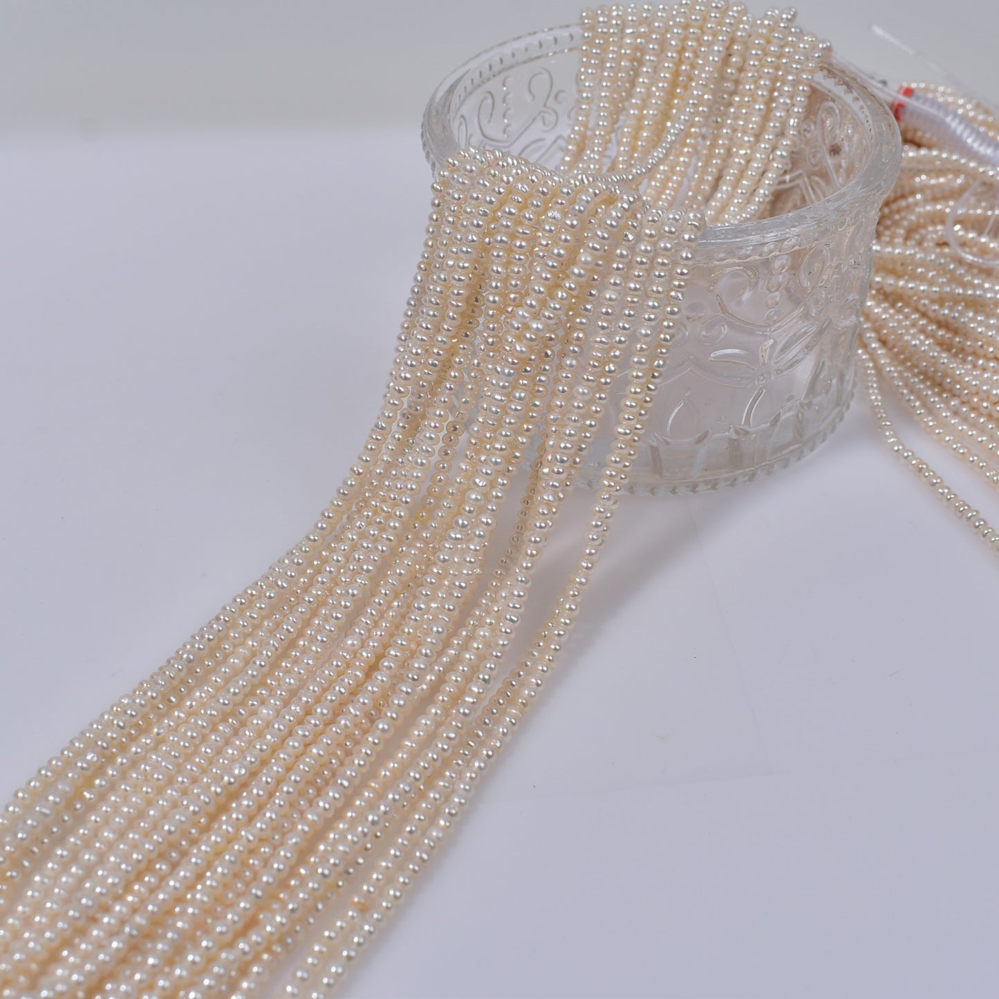 1207 4-5mm Strong Light Natural Freshwater Flat Beads Small Pearls DIY Loose Beads Jewelry Handmade Accessories Material Wholesale