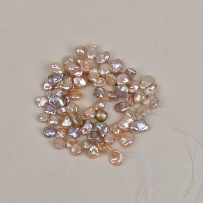 1081 Natural Silver Grey White Gold Panax Notoginseng Petals Baroque Natural Freshwater Pearl