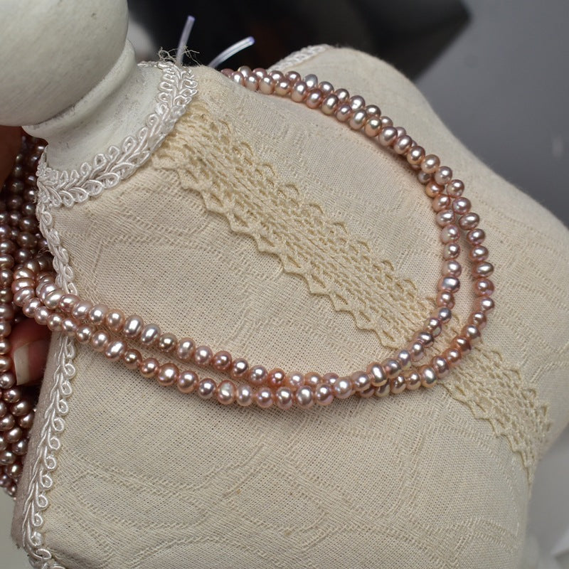 1185 4-5Mm natural freshwater pearl work in progress DIY loose beads