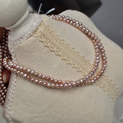 1185 4-5Mm natural freshwater pearl work in progress DIY loose beads