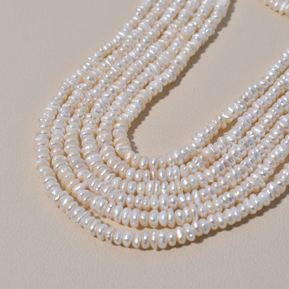 1203 cost-effective flat beads 4-5 special-shaped irregular pearls natural freshwater pearls DIY
