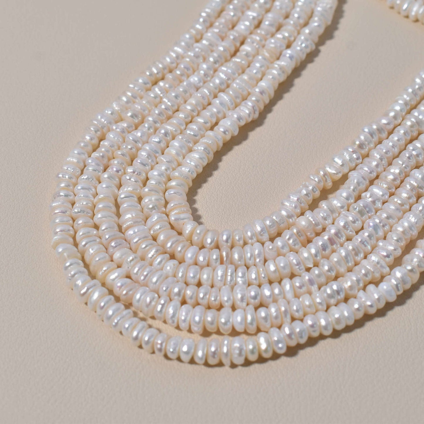 1203 cost-effective flat beads 4-5 special-shaped irregular pearls natural freshwater pearls DIY