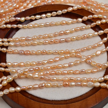 1309 3-4Mm Baroque, Pearl Natural Freshwater Profile Pearl