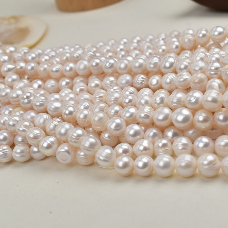 1157 10-11Mm Round Beads Natural Freshwater Pearl DIY Bracelet Necklace work in progress Pearl Loose Beads