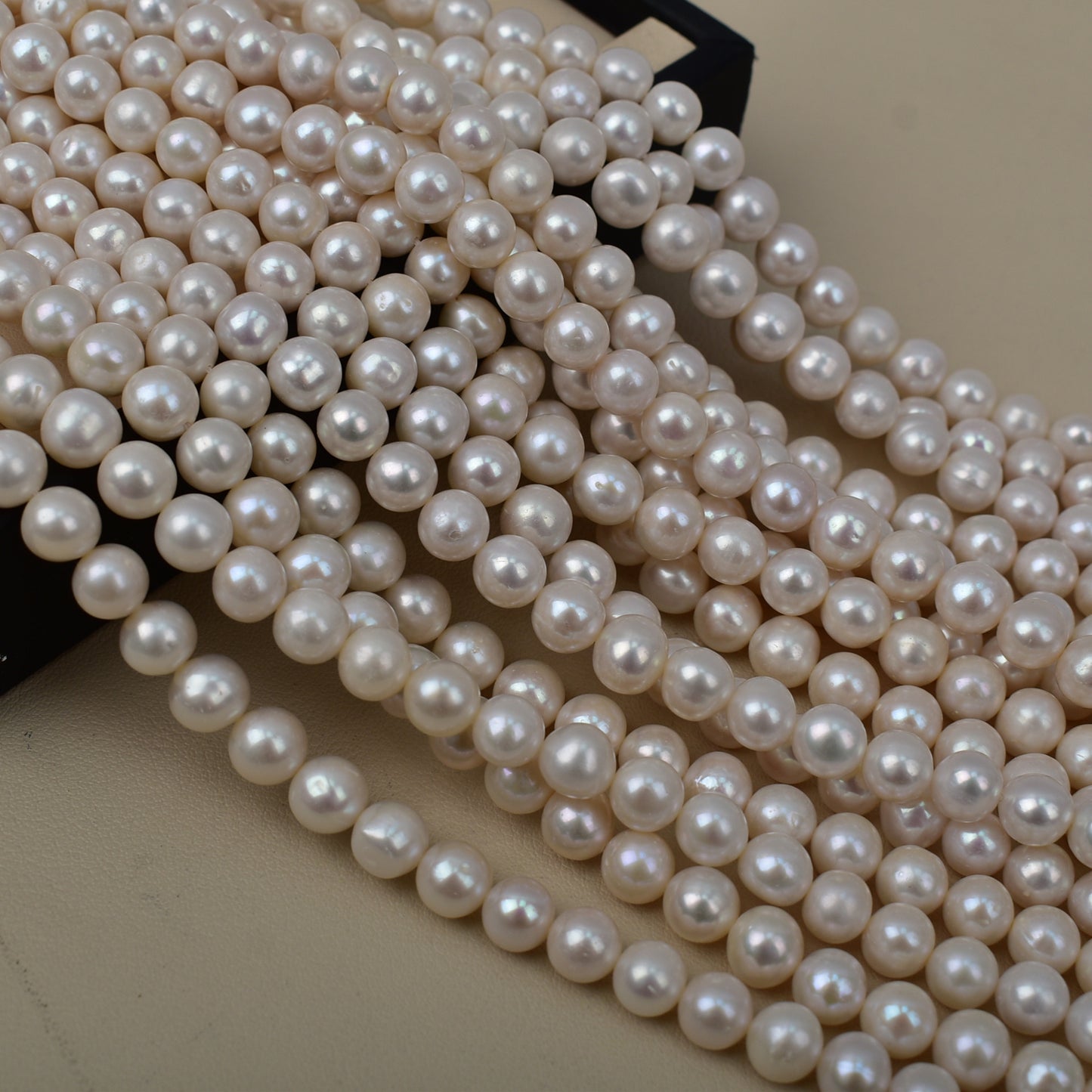 1139 Natural freshwater 9-10mm pearl loose bead mother chain work in progress DIY