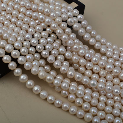 1139 Natural freshwater 9-10mm pearl loose bead mother chain work in progress DIY