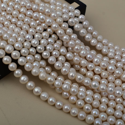 1139 Natural freshwater 9-10mm pearl loose bead mother chain work in progress DIY