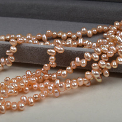 1054 Strong light 4-5mm smooth pearl necklace work in progress Material wholesale