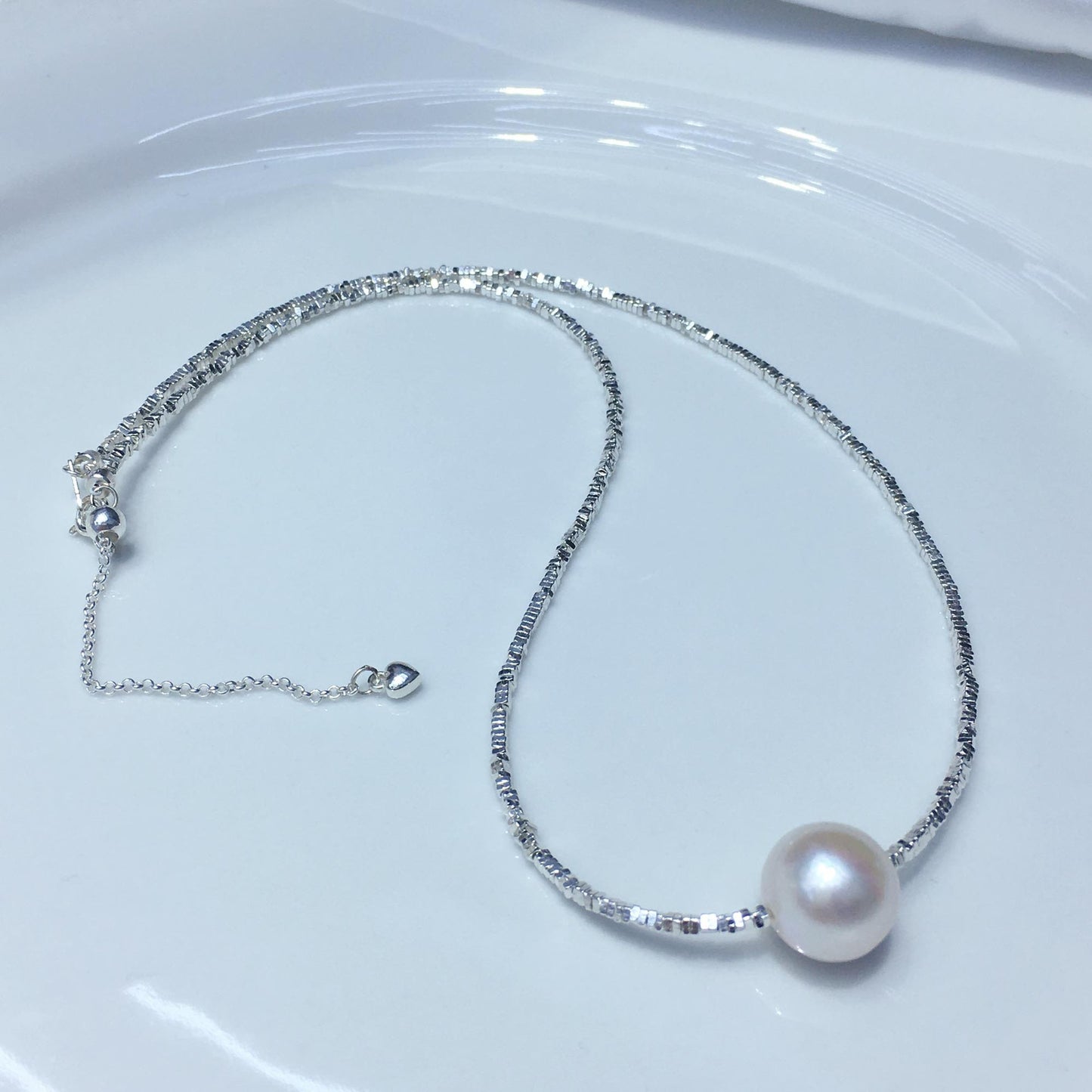 S925 sterling silver gypsy tian ran freshwater pearl necklace bracelet ring