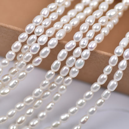 1039  mini beads 3.5mm white pink purple natural freshwater pearls