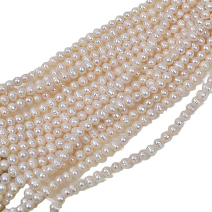 1201 Foreign Trade Source 7-8mm Natural Freshwater Thread Pearl Necklace Bracelet Raw Material