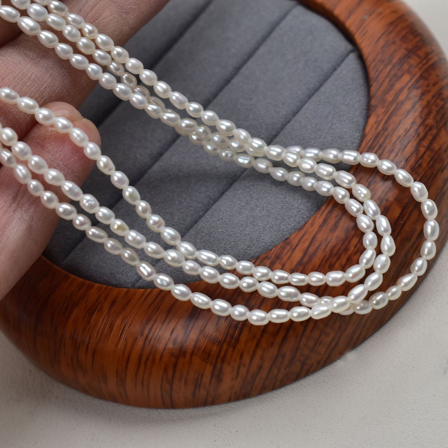 1035 2.5mm Mini Natural Freshwater Pearl  DIY Loose Bead Jewelry Accessories