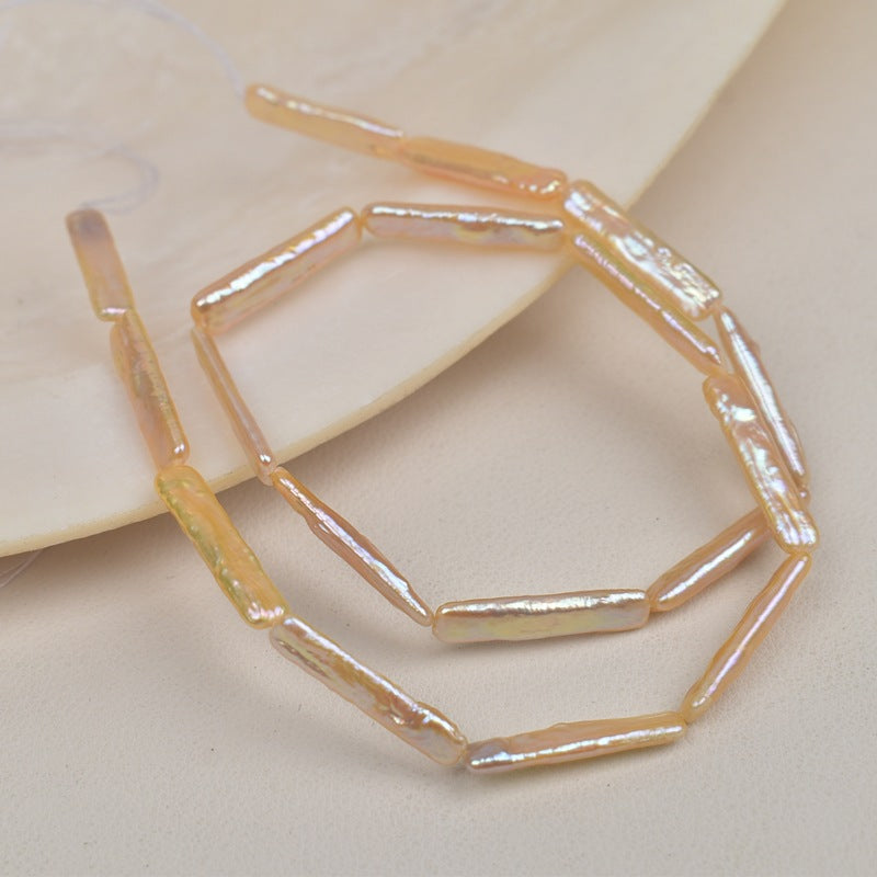 1107 natural silver gray white gold Panax notoginseng petals baroque natural freshwater pearl