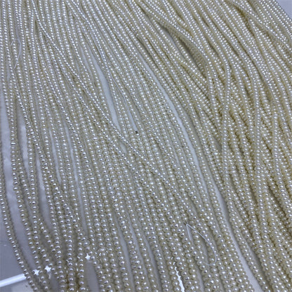 1209 Natural freshwater pearl 2-3mm flat pearl pearl work in progress diy