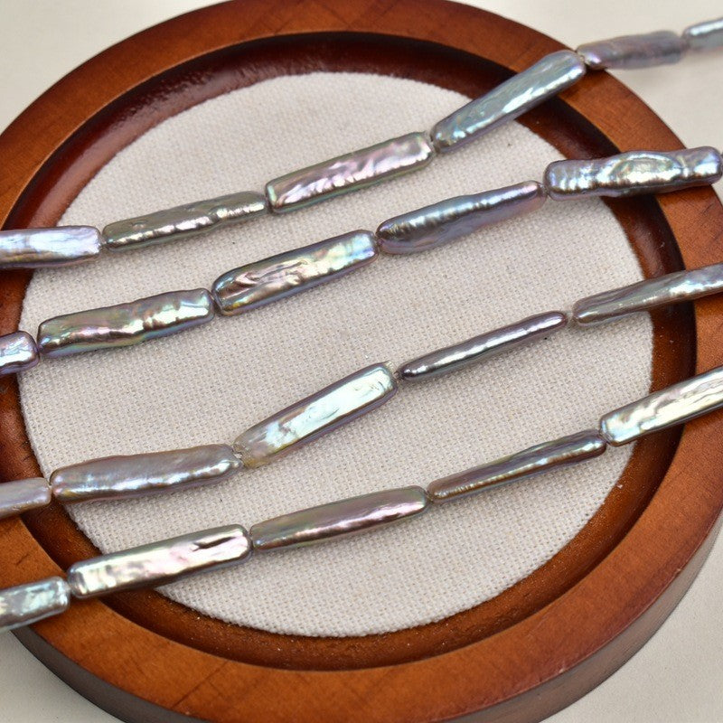 1107 natural silver gray white gold Panax notoginseng petals baroque natural freshwater pearl