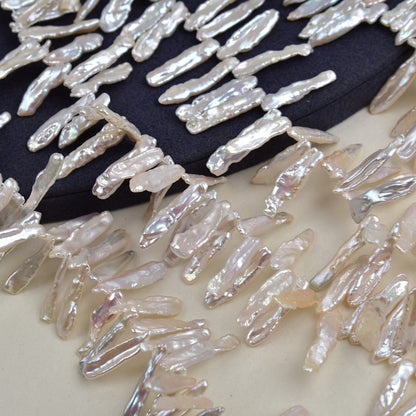 1086 5-20Mm Strong Light Petal Beads Seedless Natural Freshwater Panax notoginseng Pipa Pearl Baroque Bare Beads Beads