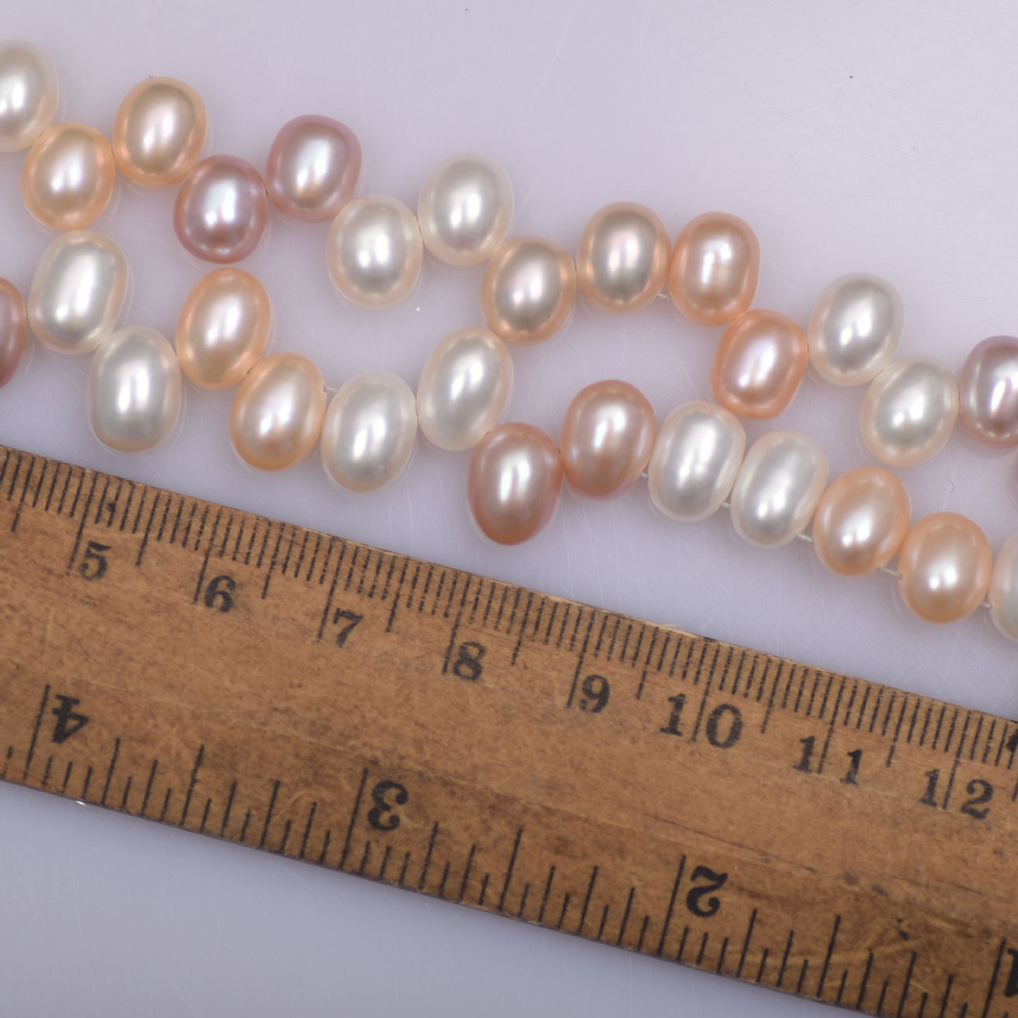 1002 Strong light Panax notogeng natural mixed color rice beads about 7-8mm natural freshwater pearls work in progress diy jewelry accessories