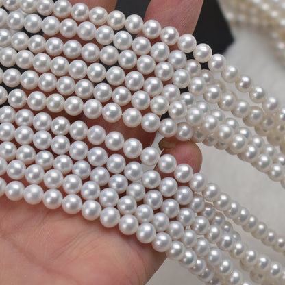 1146 5-6Mm natural freshwater pearl loose beads work in progress DIY