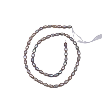 1010 gray natural freshwater pearls about 4-5mm meter-shaped strong light pearls DIY handmade jewelry loose beads