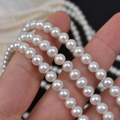 1120 5-6mm near-round strong light pearl natural freshwater pearl DIY handmade jewelry