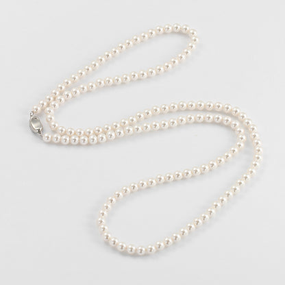 120Cm Pearl Necklace, Wear More Fa Zhengyuan Imitation  + Chain Stacked, Wear Women's Long Sweater Chain
