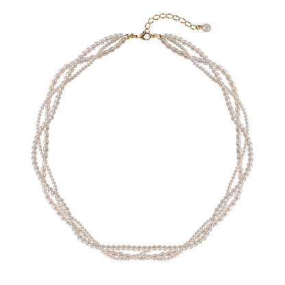 Multi-layer pearl necklace women's high-end sense light luxury niche collarbone chain personality versatile 2025 new popular neck chain