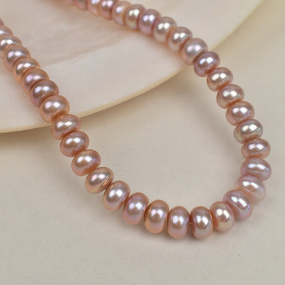 1206 9-10mm   Flat Beads Natural Freshwater Real Pearl Jewelry Accessories