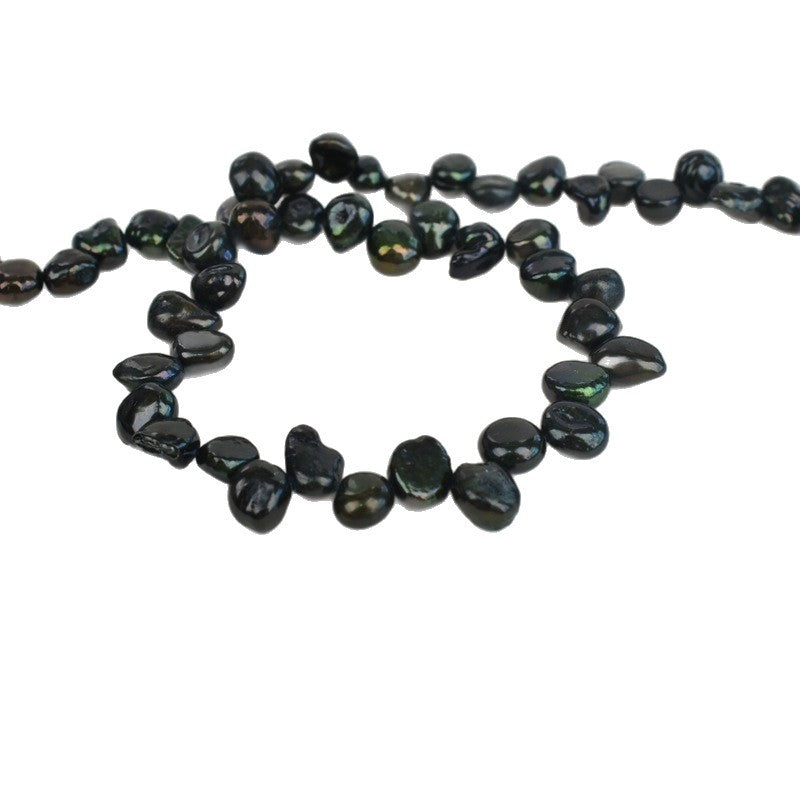 1093 petals irregular black natural freshwater real pearl DIY jewelry