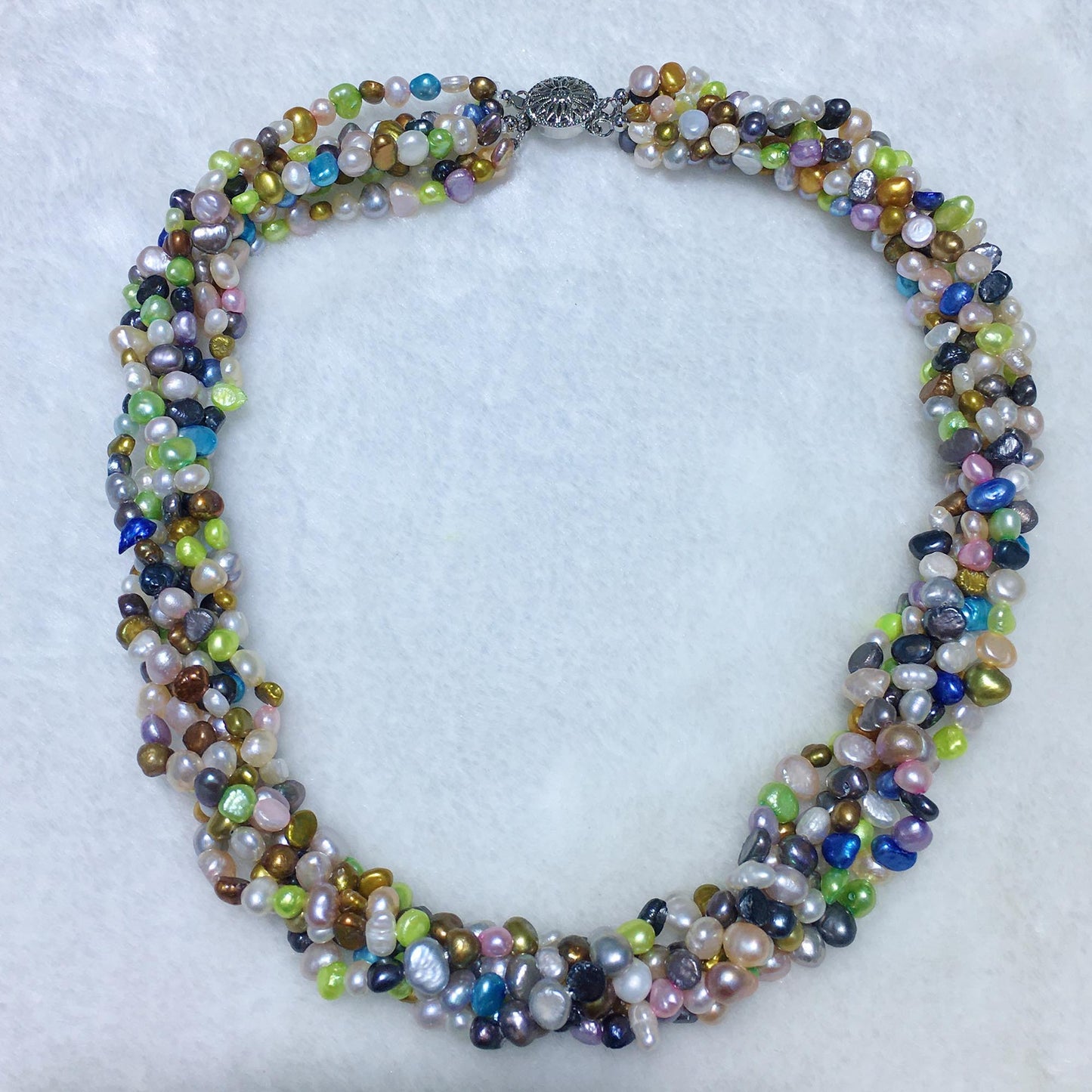 multi-layer baroque tian ran freshwater pearl necklace