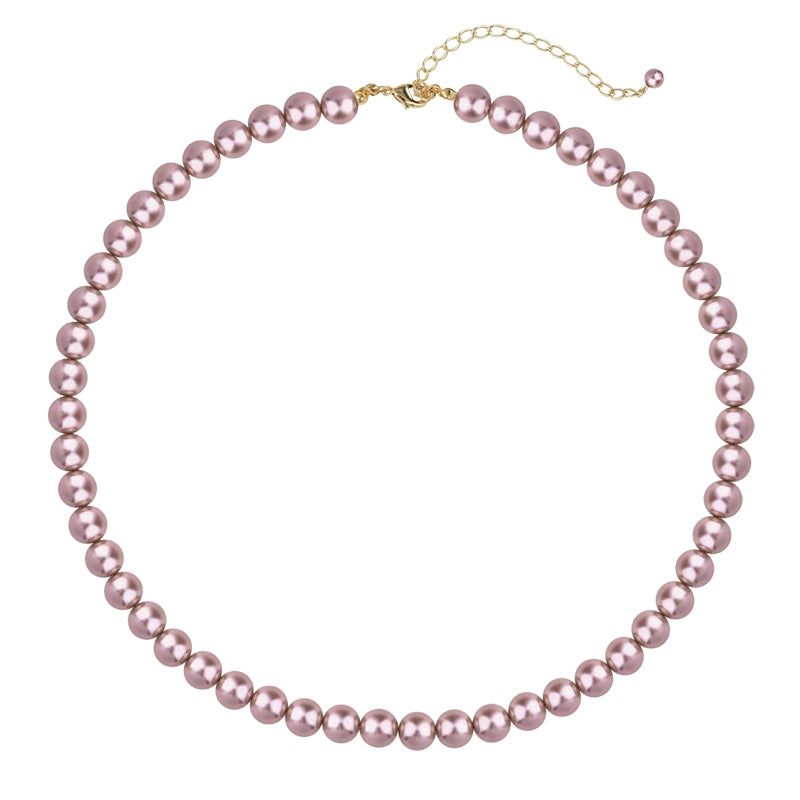 Pink Pearl Necklace Ladies Sweet Sweater Chain
